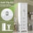 72" Tall Bathroom Storage Cabinet With 2 Doors & 3 Drawer