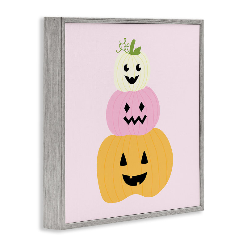 «Jack-o-Lanterns» pastel, giclée encadrée, design par Sazerelli Designs, Estampe numérique Farmhouse, H 17 po x l 17 po