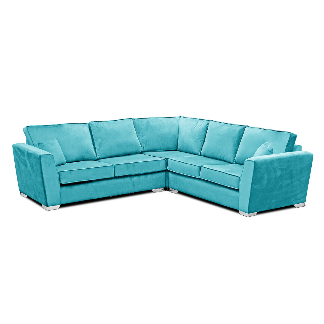 Quade 5 Seater Velvet Corner Sofa