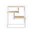 Table d'appoint avec plusieurs tablettes ouvertes (blanc)-130492041