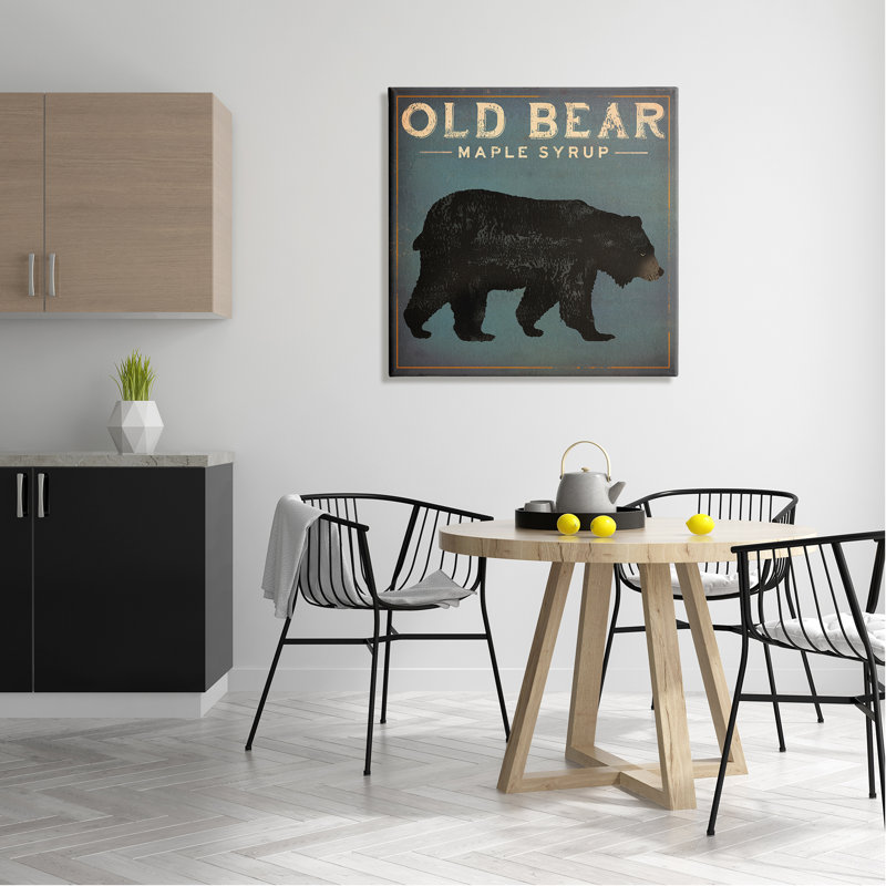 Art mural rétro sur toile tendue sirop d'érable par Ryan Fowler, H 30 po x l 30 po x P 1,5 po