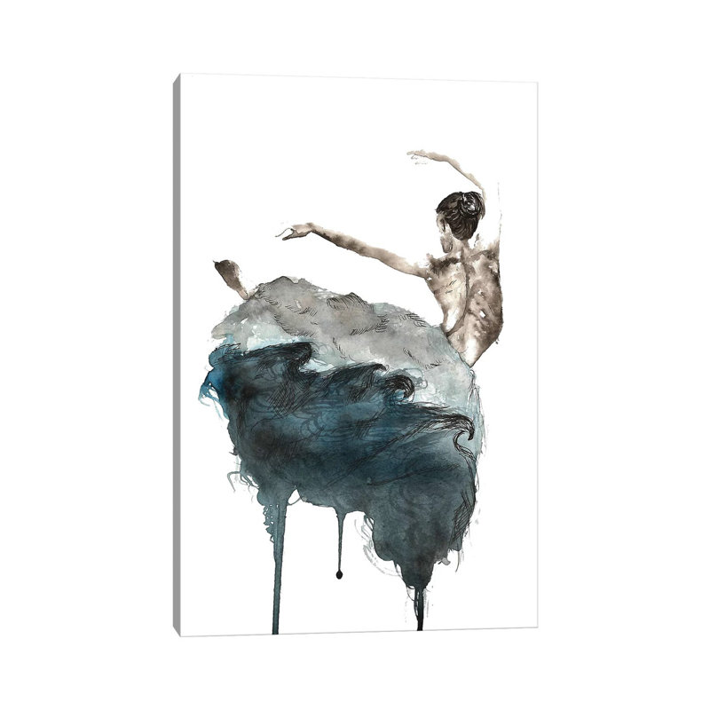 Ballerina 1 Piece Wrapped Canvas Wall Art, 66.04 cm H x 45.72 cm W x 3.175 cm D