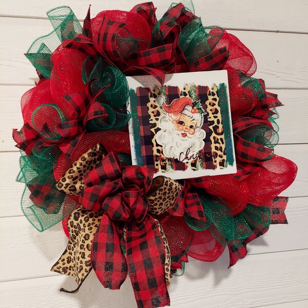 19” Deco Mesh Wreath The Holiday Aisle