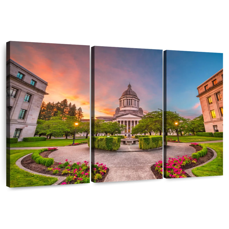 Washington State Capitol, 20" H x 33" W