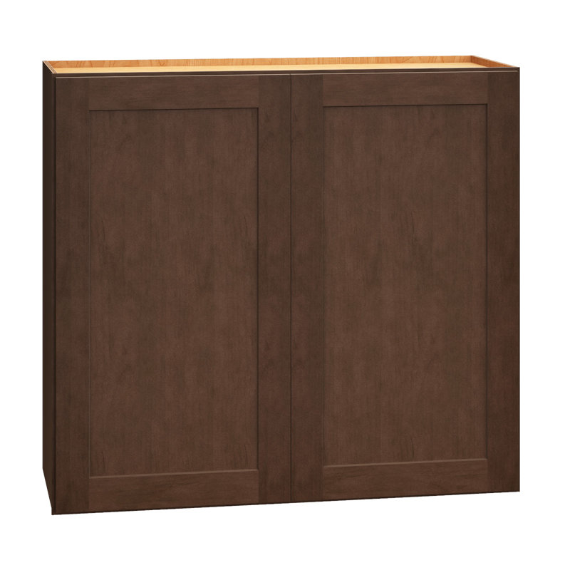 Dwelling Livingston Fully Assembled 2-Door Standard Wall Cabinet with 2 Adjustable Shelves, Épices grillées
