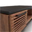 Table basse, aucun assemblage requis, finition bourbon