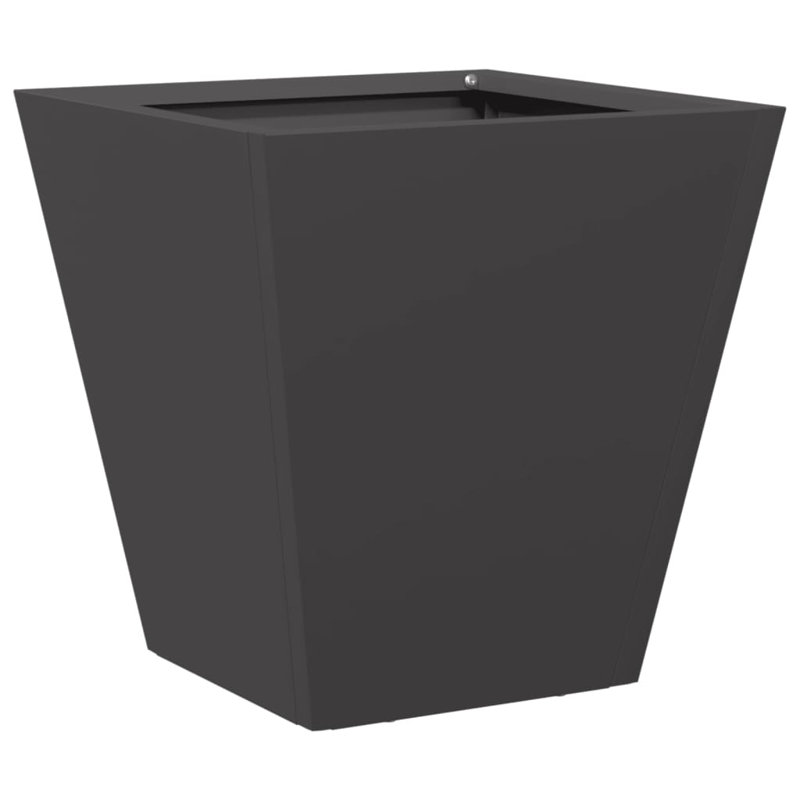 Asua Metal Planter Box, Black, 30cm H x 30cm W x 30cm D
