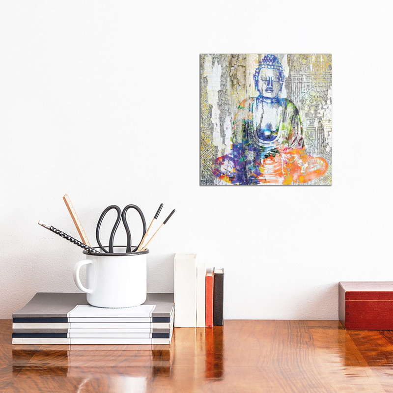 Timeless Buddha II by Surma & Guillen - Wrapped Canvas Painting, 30.48 cm H x 30.48 cm W