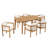 Patio 6-person Dining Set With Cushions-1700759253-1700759252