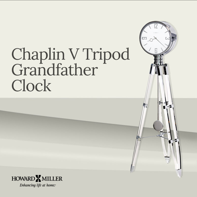 Chaplin V Acrylic Floor Clock