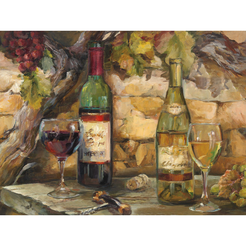 «Le Cour de Chateau III» par Marilyn Hageman, reproduction sur toile, H 30 po x l 40 po