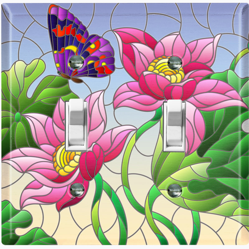 Plaque murale 2 bandes Butterfly