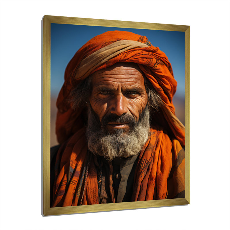 «Vonzella Desert Nomads Ii III», reproduction sur toile, H 40 po x l 30 po x P 1,5 po, Encadrement doré