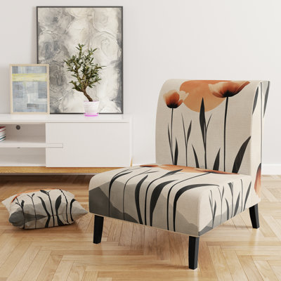Fauteuil tulipe rembourré Tulipes