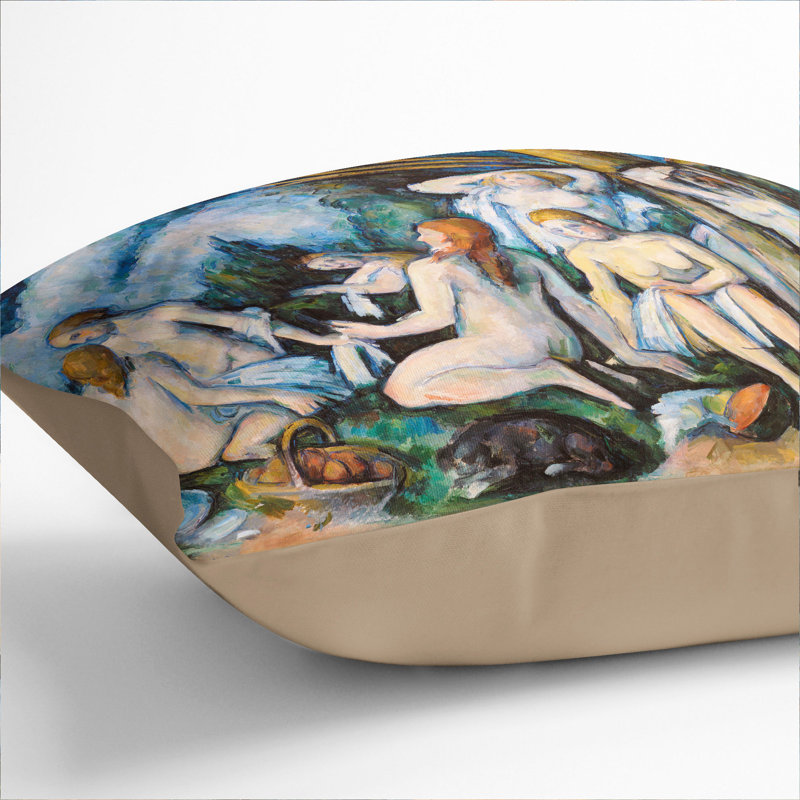 Square Cushion, 40cm H x 40cm W x 15cm D, Stone