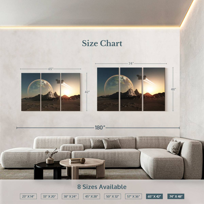 Kelan Spacecraft, 42" H x 65" W