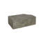 Chiseled Coffee Table, Gray Stone, Silver