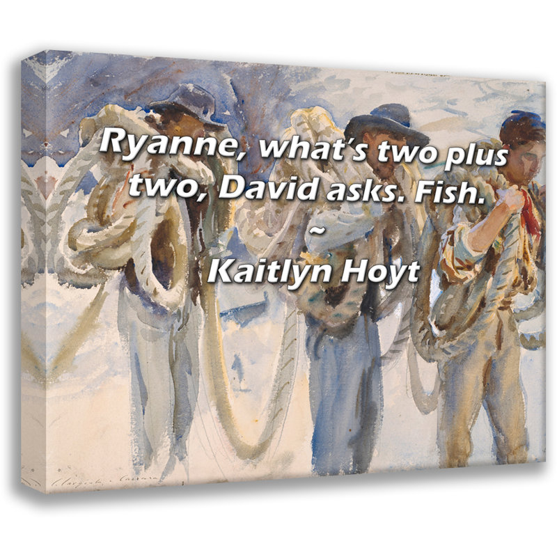 Artsy Quote By Kaitlyn Hoyt Gallery Wrapped Canvas, 13" H x 18" W