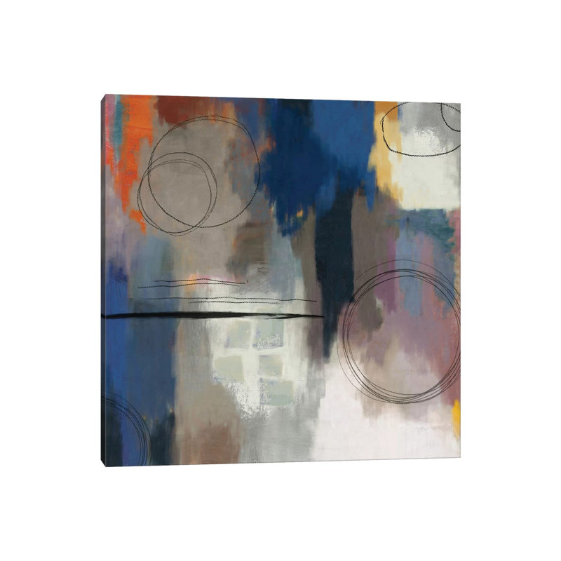 Indigo Touch II by PI Studio - Wrapped Canvas Painting, 93.98 cm H x 93.98 cm W x 3.175 cm D