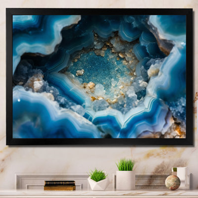 Geode Gems I - Stone Geode Framed Prints