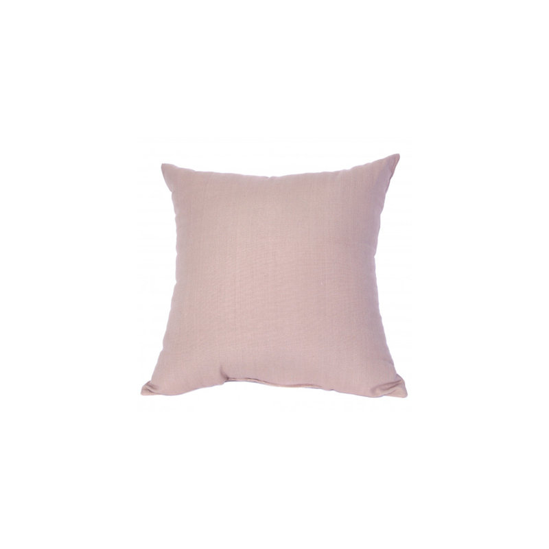Housse de coussin Ajibola, 18 po x 18 po, Beige, Pas de bourre