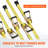 Ratchet Tie Down Straps (10PK), 10000 lb Break Strength, Endless Ratchet