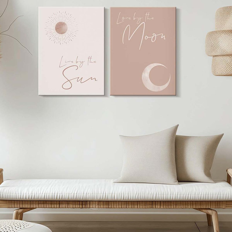 2 Piece Wrapped Canvas Print, 40 cm H x 60 cm W