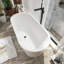 Baignoire de trempage autoportante en acrylique 59 po. X 28 po. Blanche