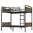 Metal Bunk Bed, Industrial Detachable Bunkbeds With Safety Guard Rails