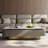 Rectangular stone slab coffee table-453456036