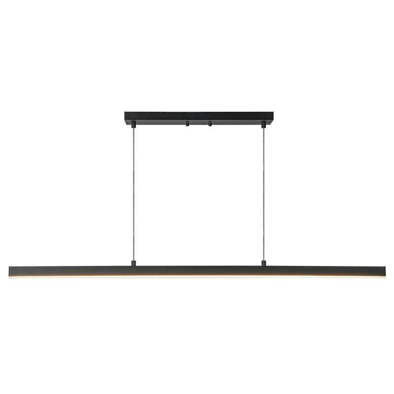 Vega 1 - Light LED Pendant, 122.5" H x 45" W x 1.5" D, Black