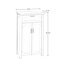 Armoire de rangement pour salle de bain et salle de lavage à deux portes avec tiroir et tablette réglable Somerset de RiverRidge -26618192