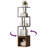 Kostaq 4-Tier Bookshelf, Multi-Functional 360° Rotating Floor Standing Bookcase-2087436124