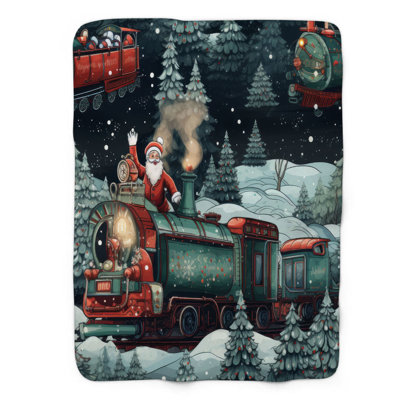 Santa's Journey - couverture de qualité supérieure 1 pièce