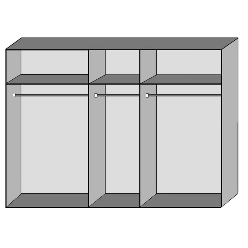 5 Door Manufactured Wood Wardrobe
