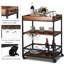 Diara Solid Wood Kitchen Cart