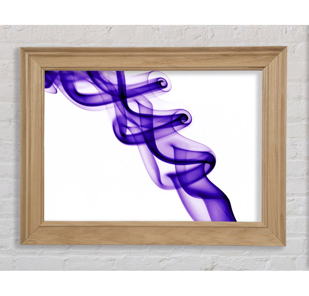 Purple Smoke Twist - Einzelner Bilderrahmen Kunstdrucke