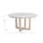 Landover Octagonal Marble Top with Solid Wood Base Dining Table