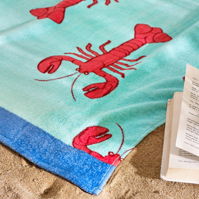 Lobster Cotton Beach Towel