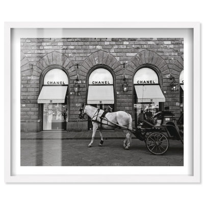 Horse and Carriage Western Wall Decor Shadowbox Print by Notoriart