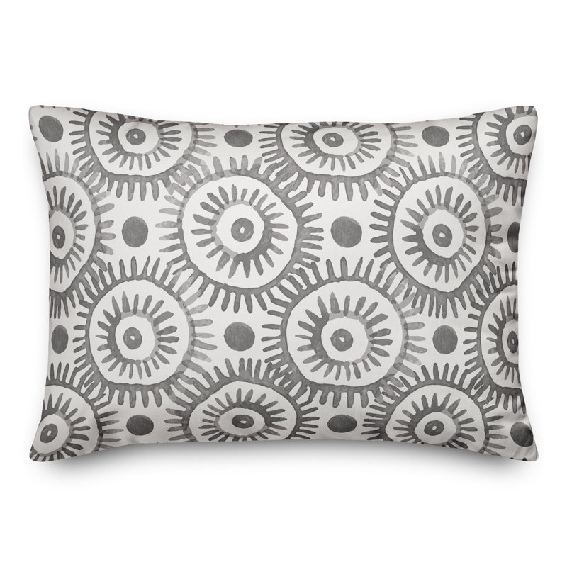 Outdoor Throw Pillow, Gray