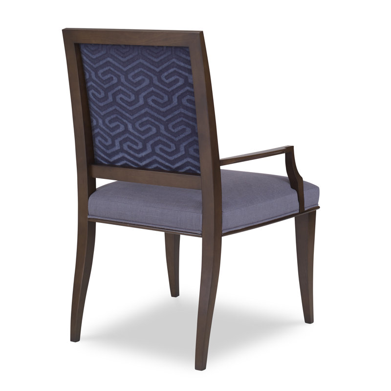 Princeton Arm Chair, American Walnut, Venice Linen