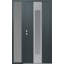 Diamond A1 Right-Hand Panel Silver Steel Prehung Front Entry Door With Sidelite-117056514-117056519-117056521