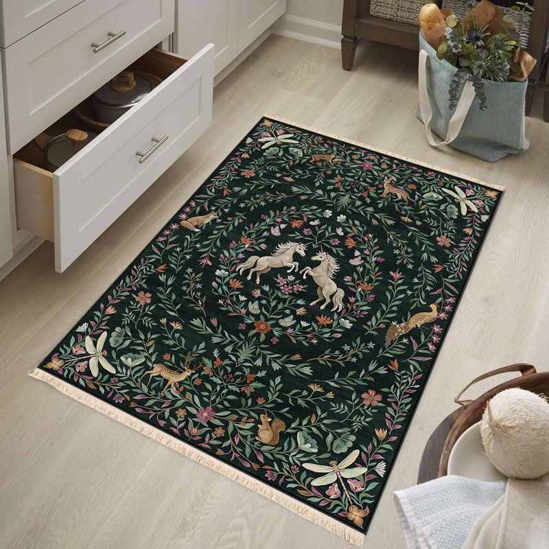 Tapis sombre forêt enchantée