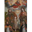 «Double Trinity with Saint Augustine and Sainte Catherine of Siena» par Cusco School - Art mural sur toile tendue avec châssis-371875867