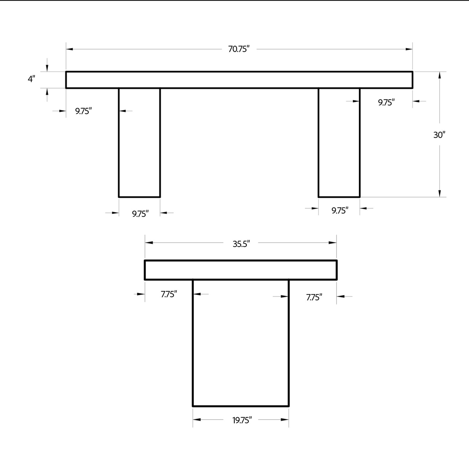 Kareen Pedestal Dining Table, 70.75" L x 35.5" W, Standard Table (30.5" Height), Ivory Terrazo