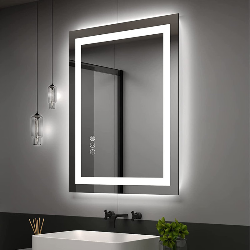 Miroir de salle de bain / de salle de bain Molly, 88 po x 38 po