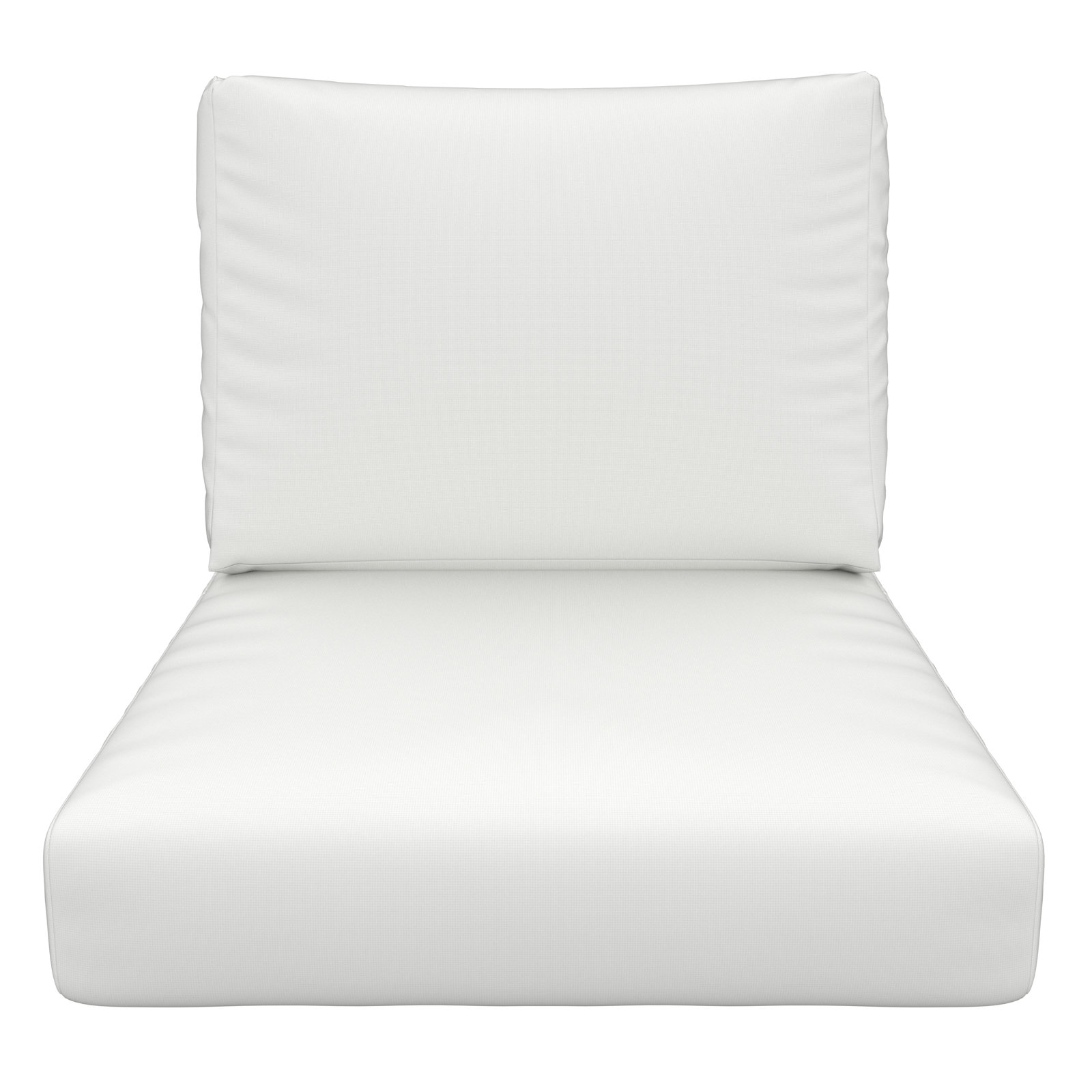 Amala Sunbrella® Seat and Back Cushion, 25" W x 25.5" D, Sunbrella® Canvas White