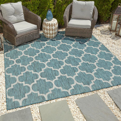 Tapis intérieur / extérieur à motif géométrique Hampstead 