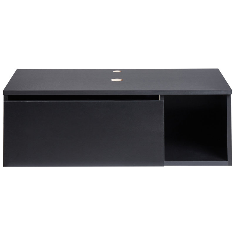 Wall Mounted Washbasin Cabinet RUPANCO 80 cm, Black